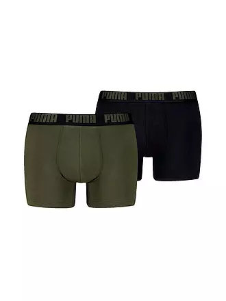 PUMA | Boxer pour homme Everyday Basic, lot de 2 | olive
